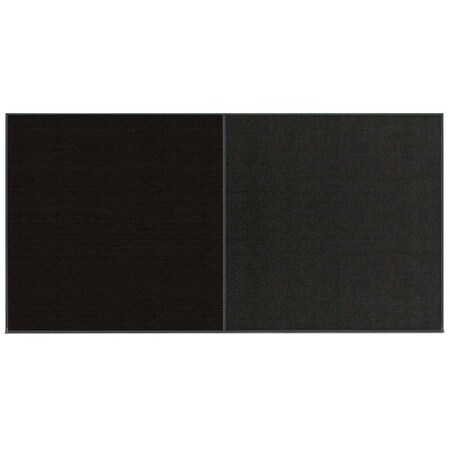 United Visual Products Enclosed Corkboard, 1 Door, 48"x36", 4" Fra UV3409-GOLD-BUFF
